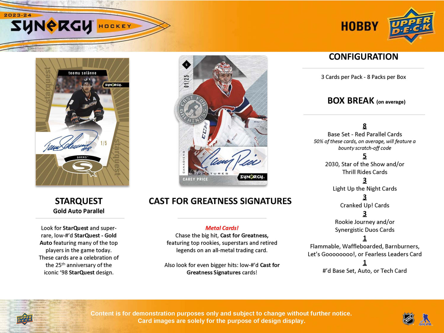 2023-24 : Upper Deck Synergy Hockey Hobby Box