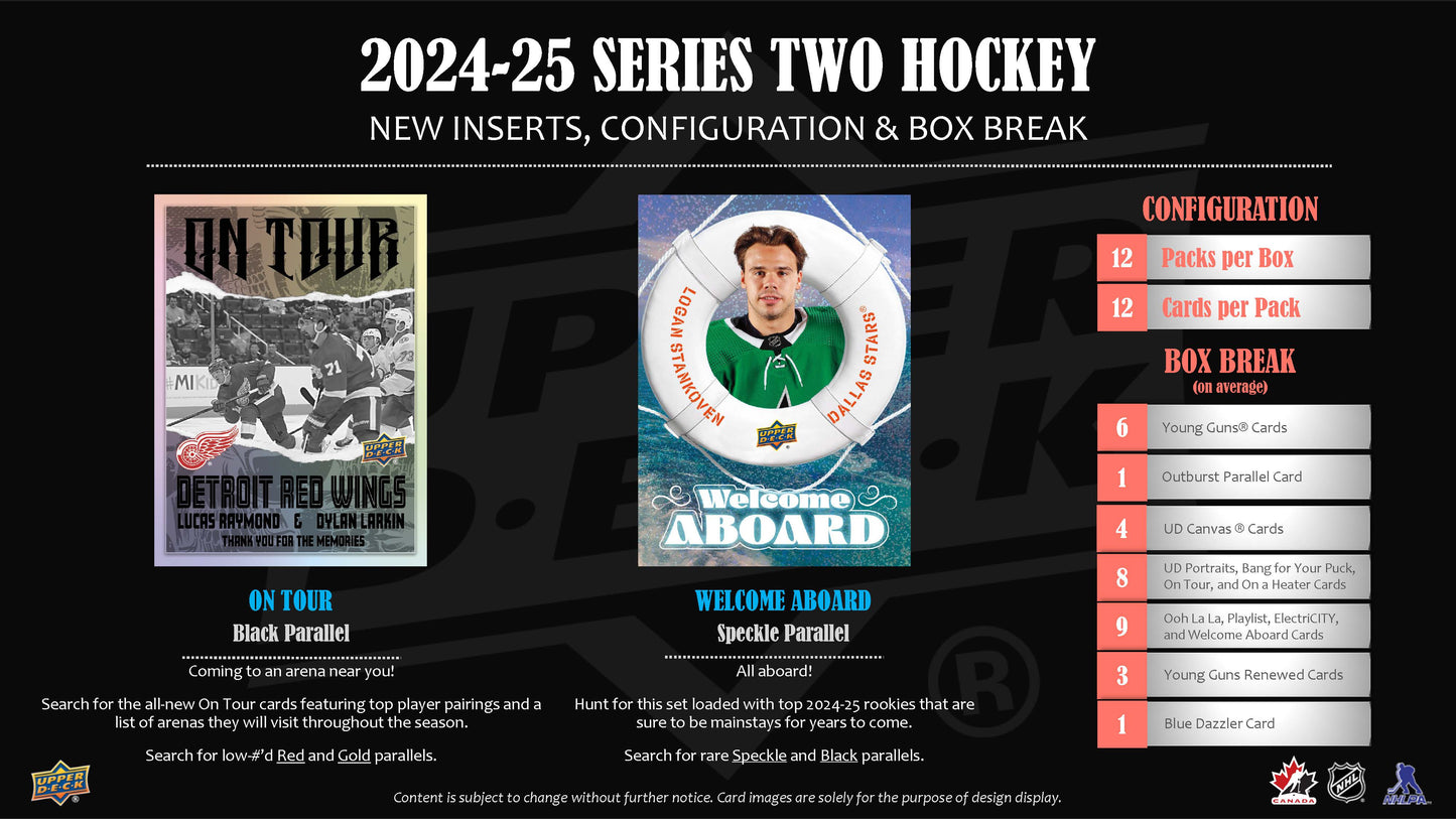 2024-25 : Upper Deck Series 2 Hockey Hobby Box