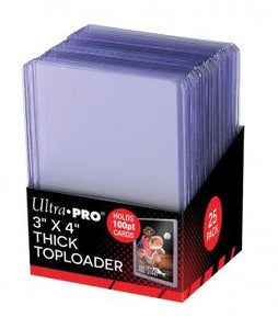 Ultra Pro 3" X 4" Thick 100PT Toploader