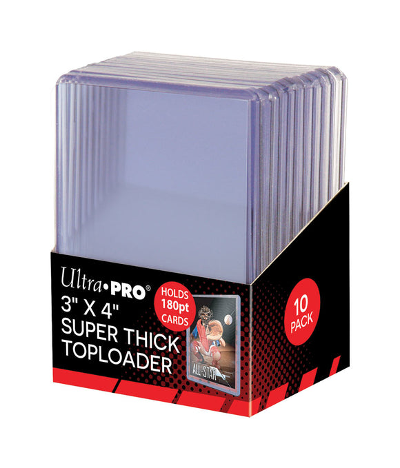 Ultra Pro 3" X 4" Super Thick 180PT Toploader 10ct