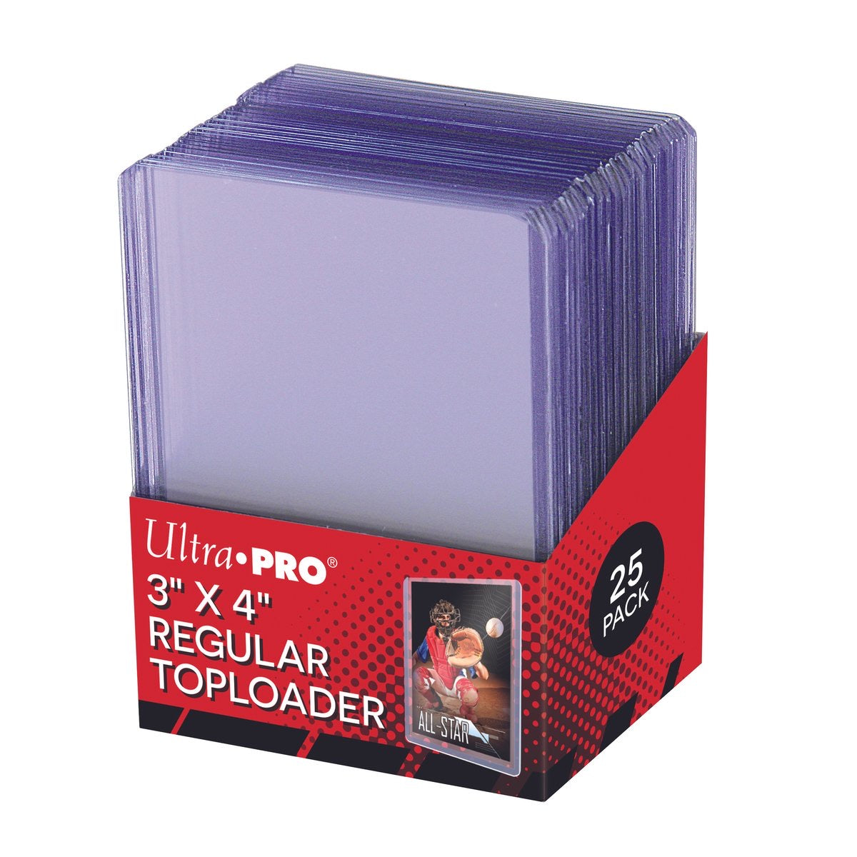 Ultra Pro 3" x 4" Clear Regular Toploaders for Standard Size Cards