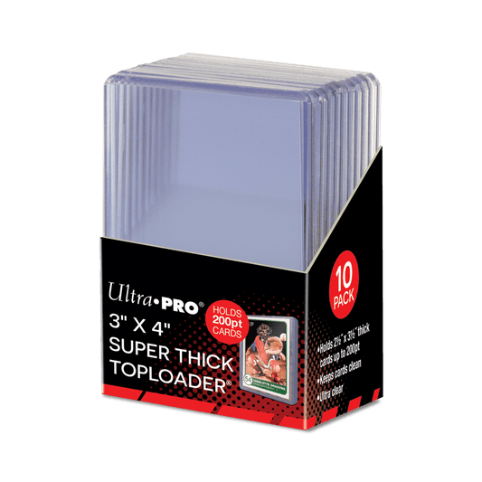 Ultra Pro 3" x 4" Super Thick 200PT Toploaders
