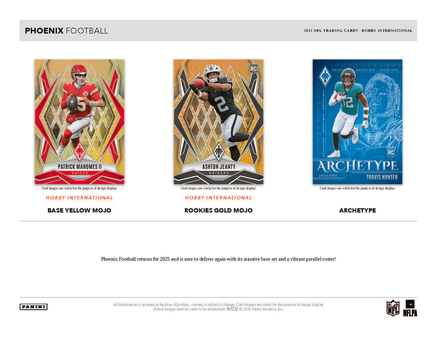 2025 : Panini Phoenix Football International Mega Box
