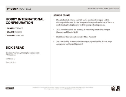 2025 : Panini Phoenix Football International Mega Box