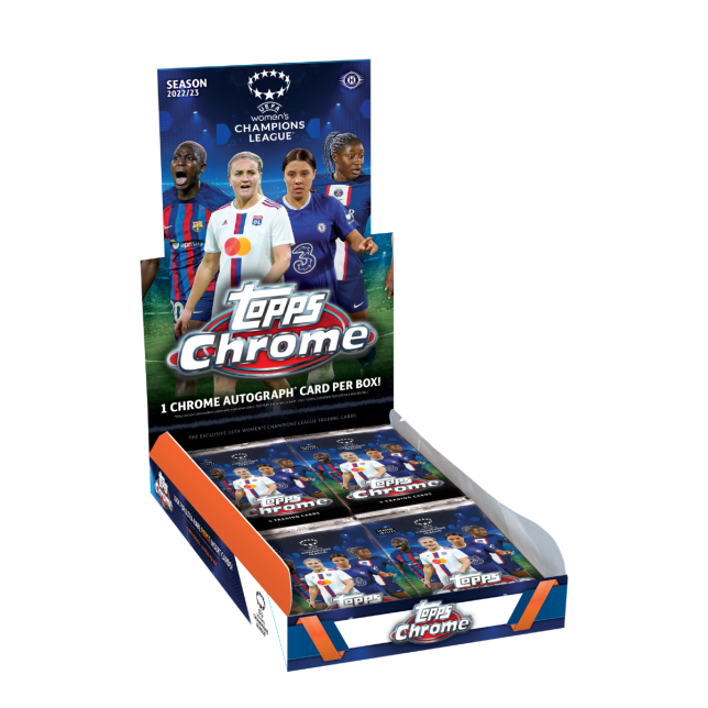 2023 : Topps Chrome UEFA Women's Champion League Soccer Hobby Box