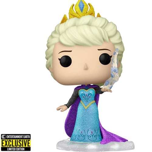 Disney : Frozen - Elsa #1024 Entertainment Earth Exclusive Diamond Collection Funko POP!