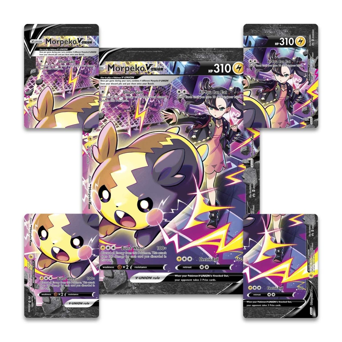 Pokemon : Morpeko V-Union - Crown Zenith Premium Playmat Collection