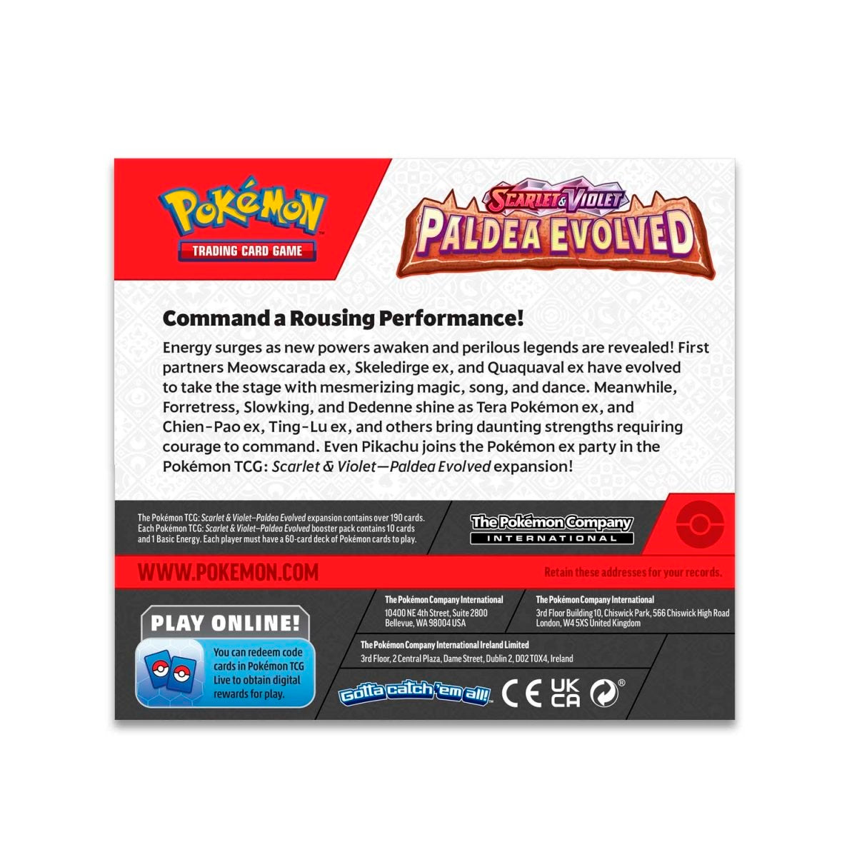 Pokmon Booster Box - SV02 : Paldea Evolved DJK Entertainment Pokmon Booster Box - SV02 : Paldea Evolved DJK Entertainment