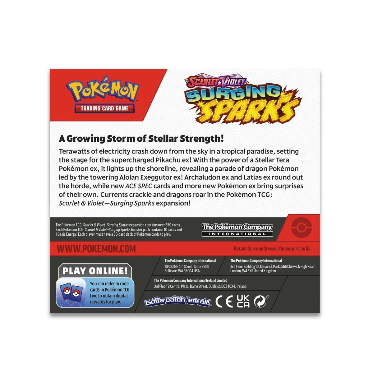 Pokemon : Scarlet & Violet - Surging Sparks - Booster Box