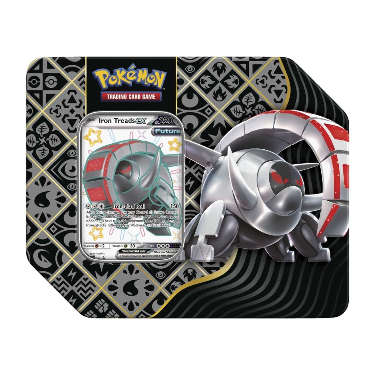 Pokemon : Paldean Fates Tin - Shiny Iron Treads Ex