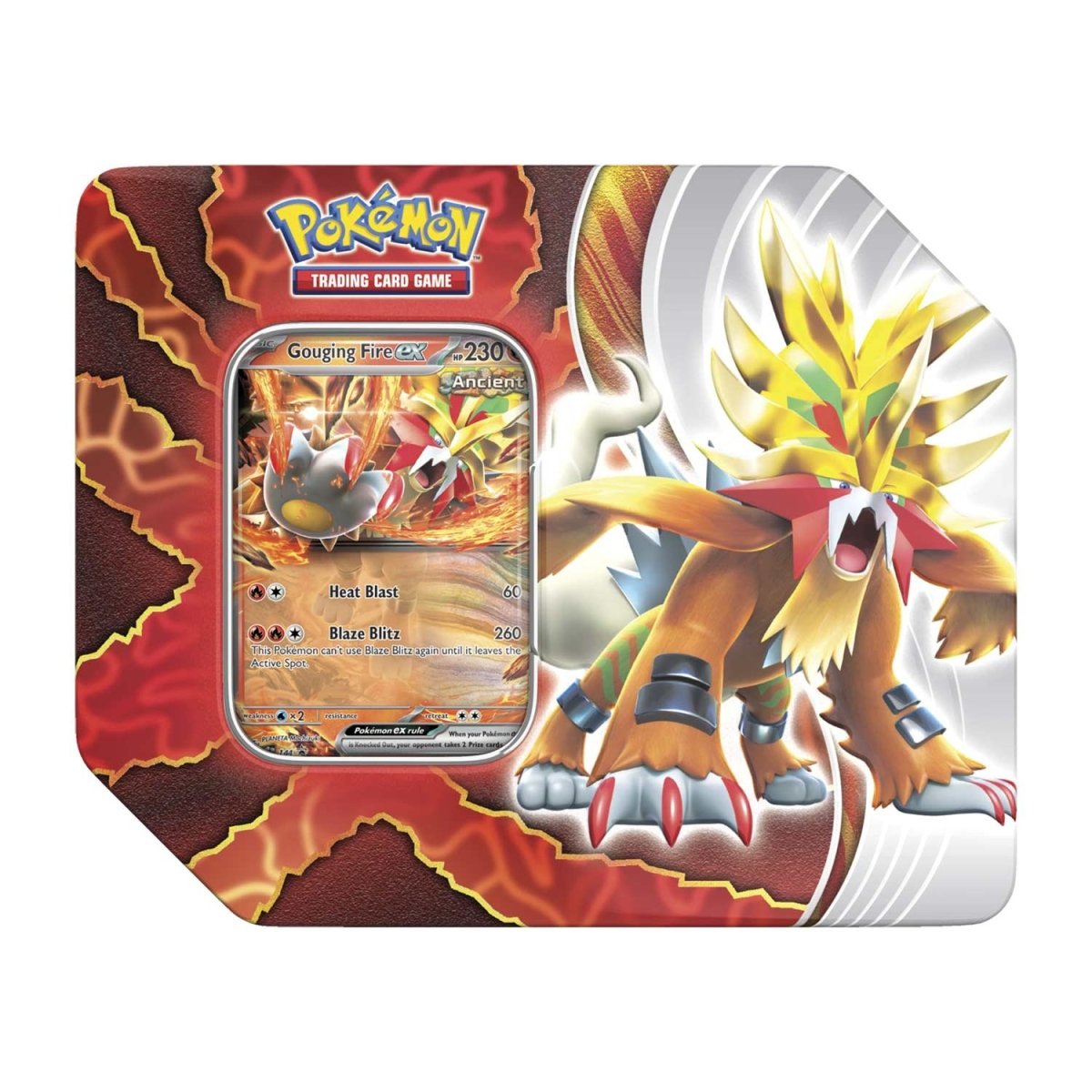 Pokemon : Paradox Destinies Tin (Gouging Fire ex)