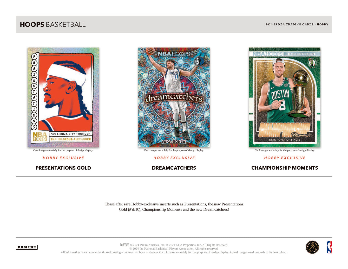 2024-25 : Panini Hoops Basketball Hobby Box
