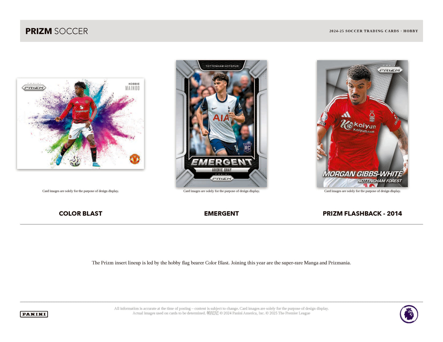 2024-25 : Panini Prizm English Premier League Soccer Hobby Box