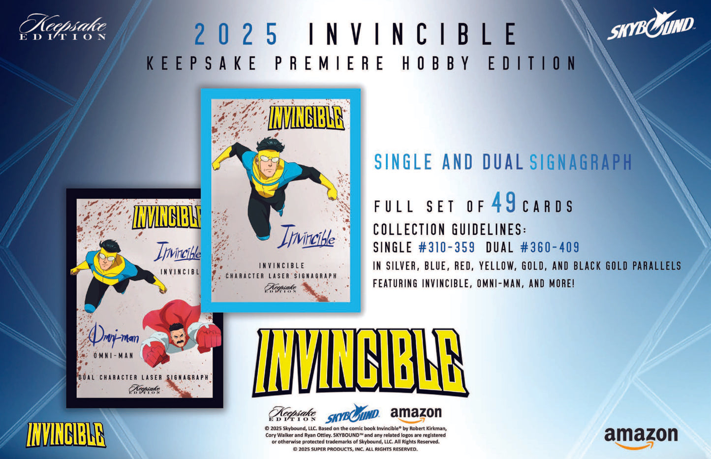 2025 : Keepsake Invincible Season 1 Premiere Hobby Edition Box