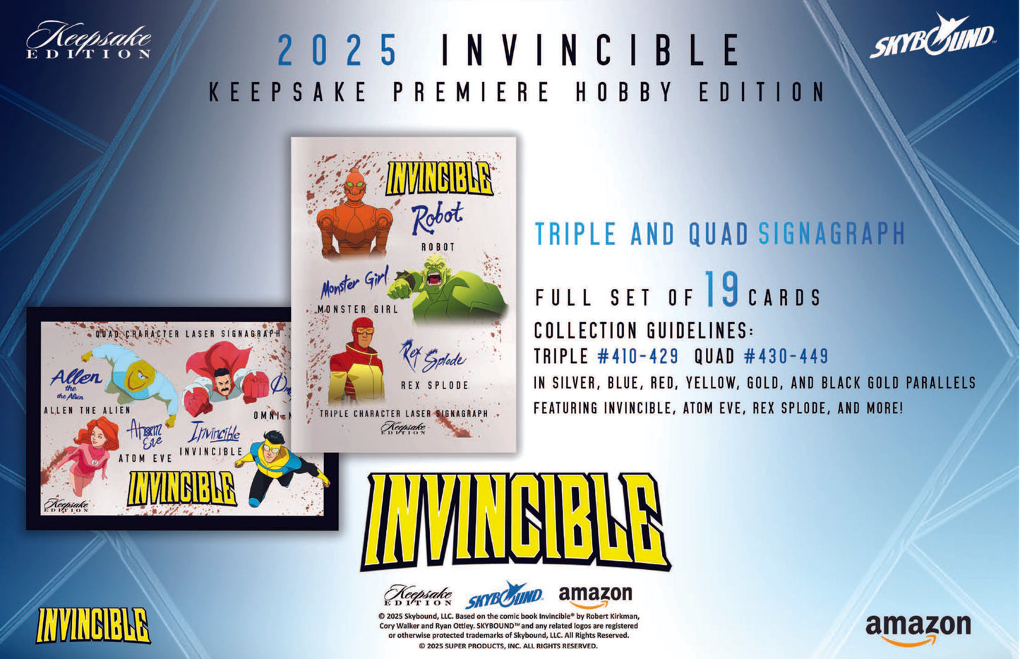 2025 : Keepsake Invincible Season 1 Premiere Hobby Edition Box