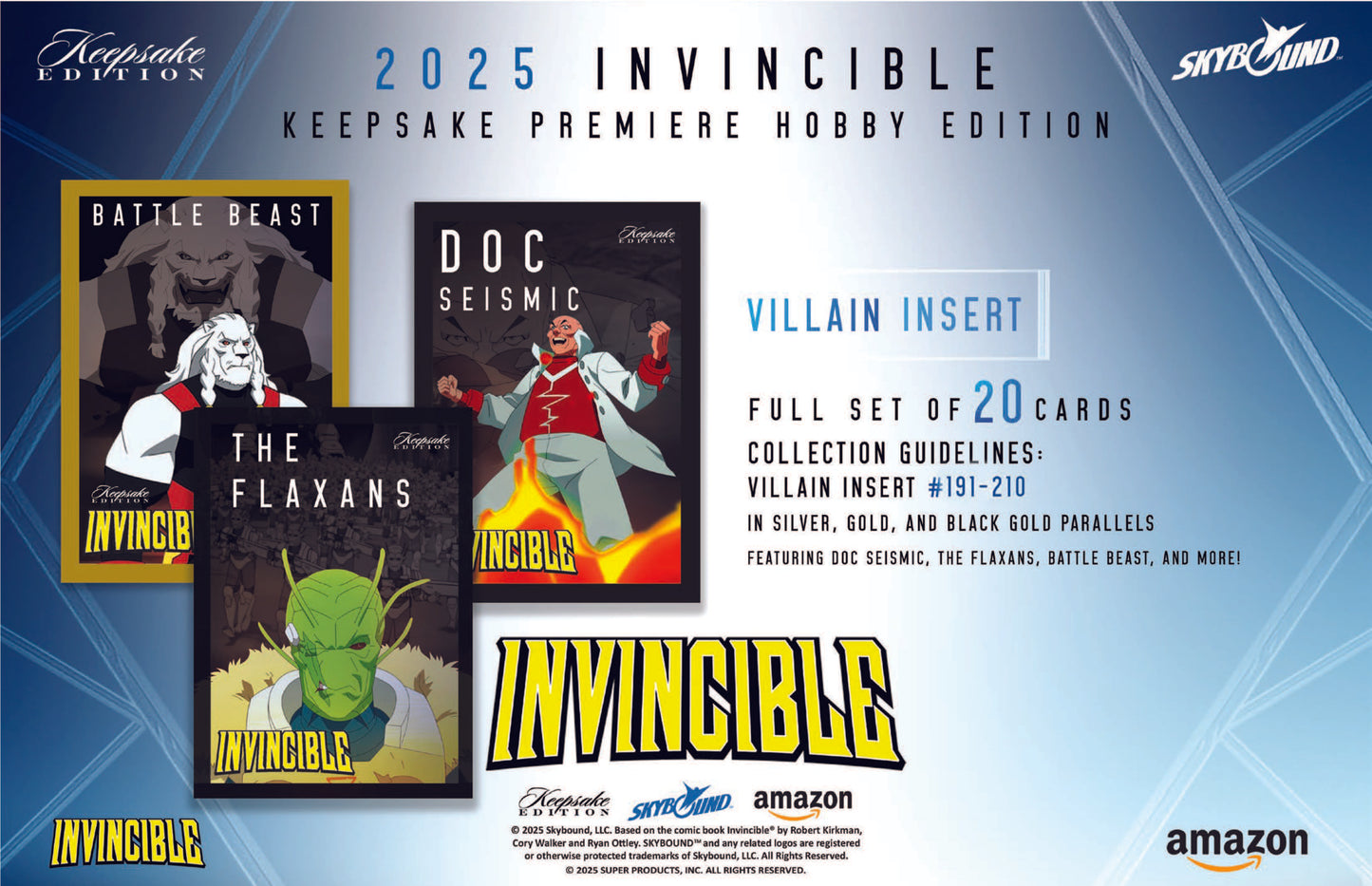 2025 : Keepsake Invincible Season 1 Premiere Hobby Edition Box