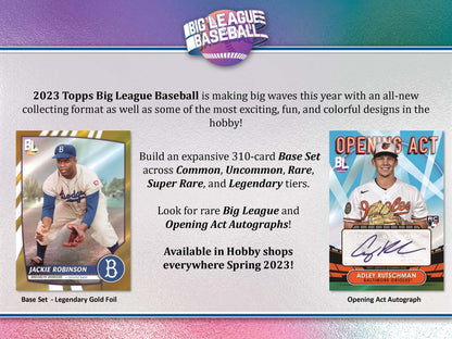 2023 : Topps Big League Baseball Hobby Box