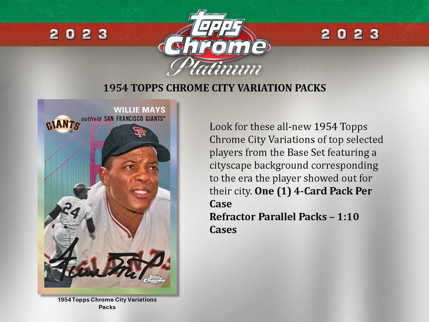 2023 : Topps Chrome Platinum Anniversary Baseball Hobby Box