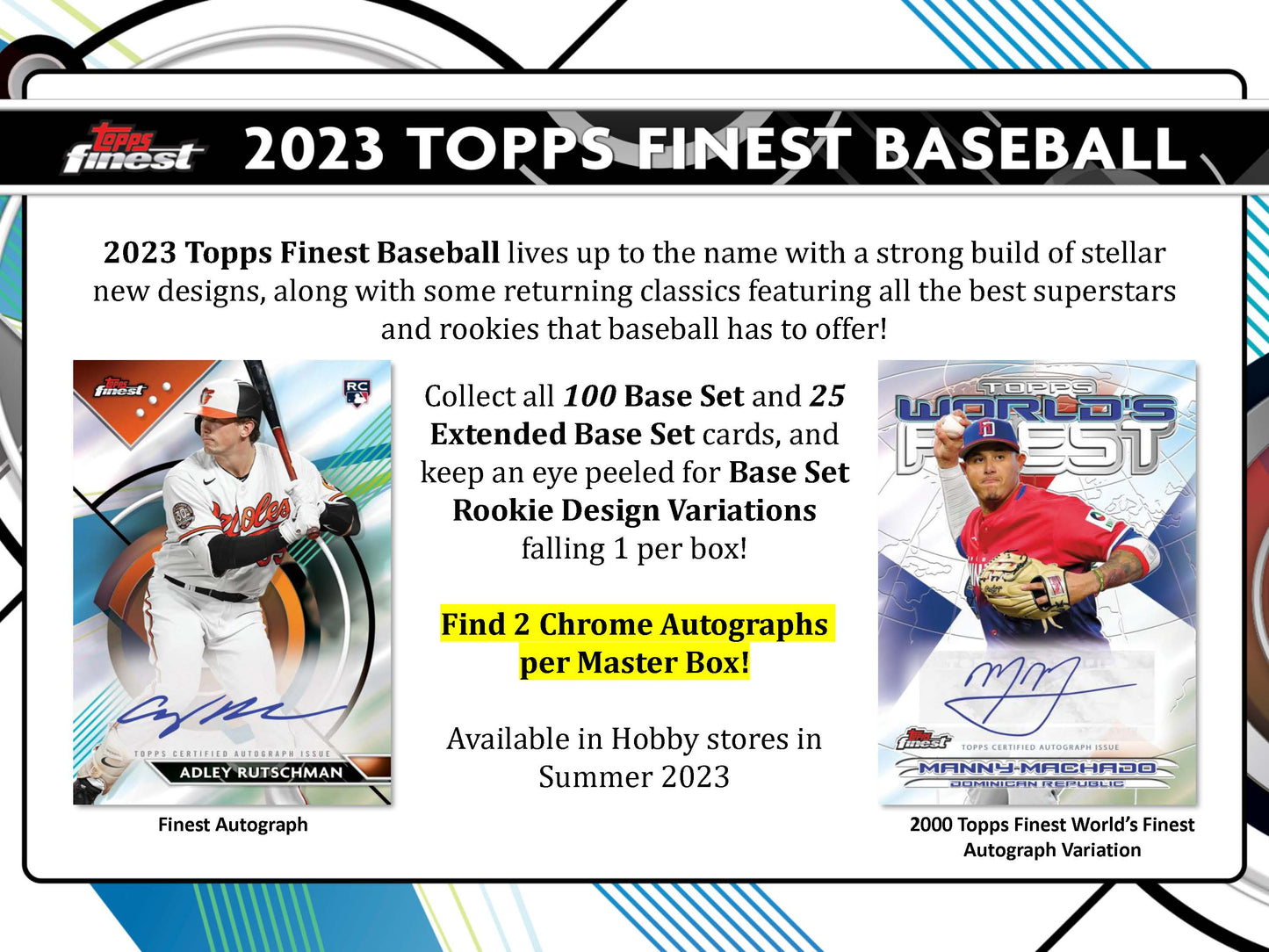 2023 : Topps Finest Baseball Hobby Box