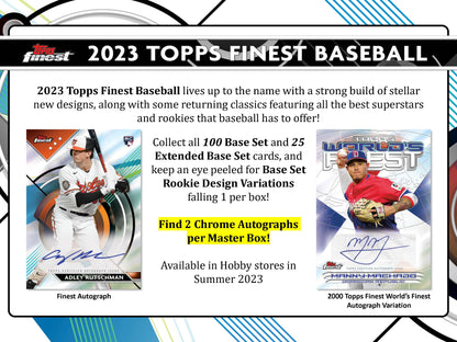 2023 : Topps Finest Baseball Hobby Box