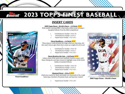 2023 : Topps Finest Baseball Hobby Box