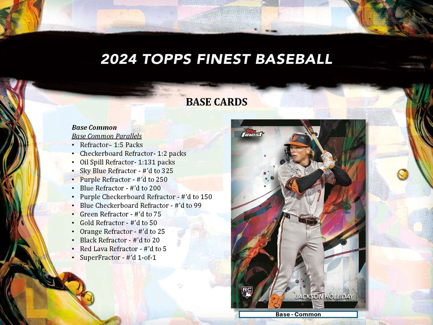 2024 : Topps Finest Baseball Hobby Box