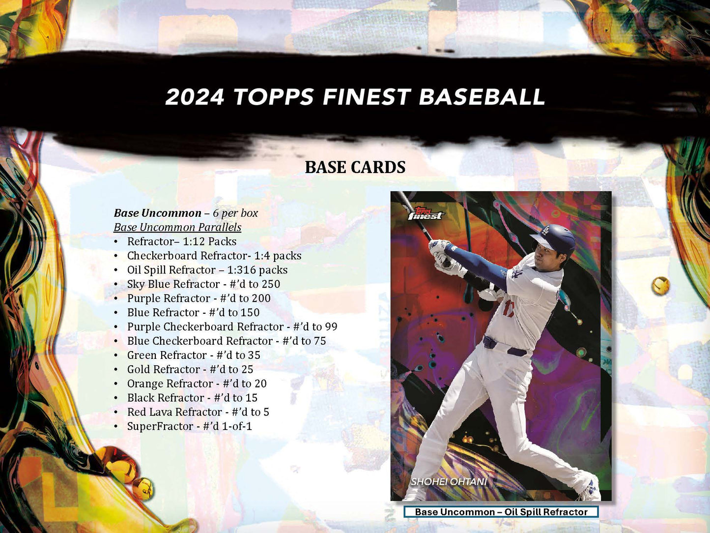 2024 : Topps Finest Baseball Hobby Box