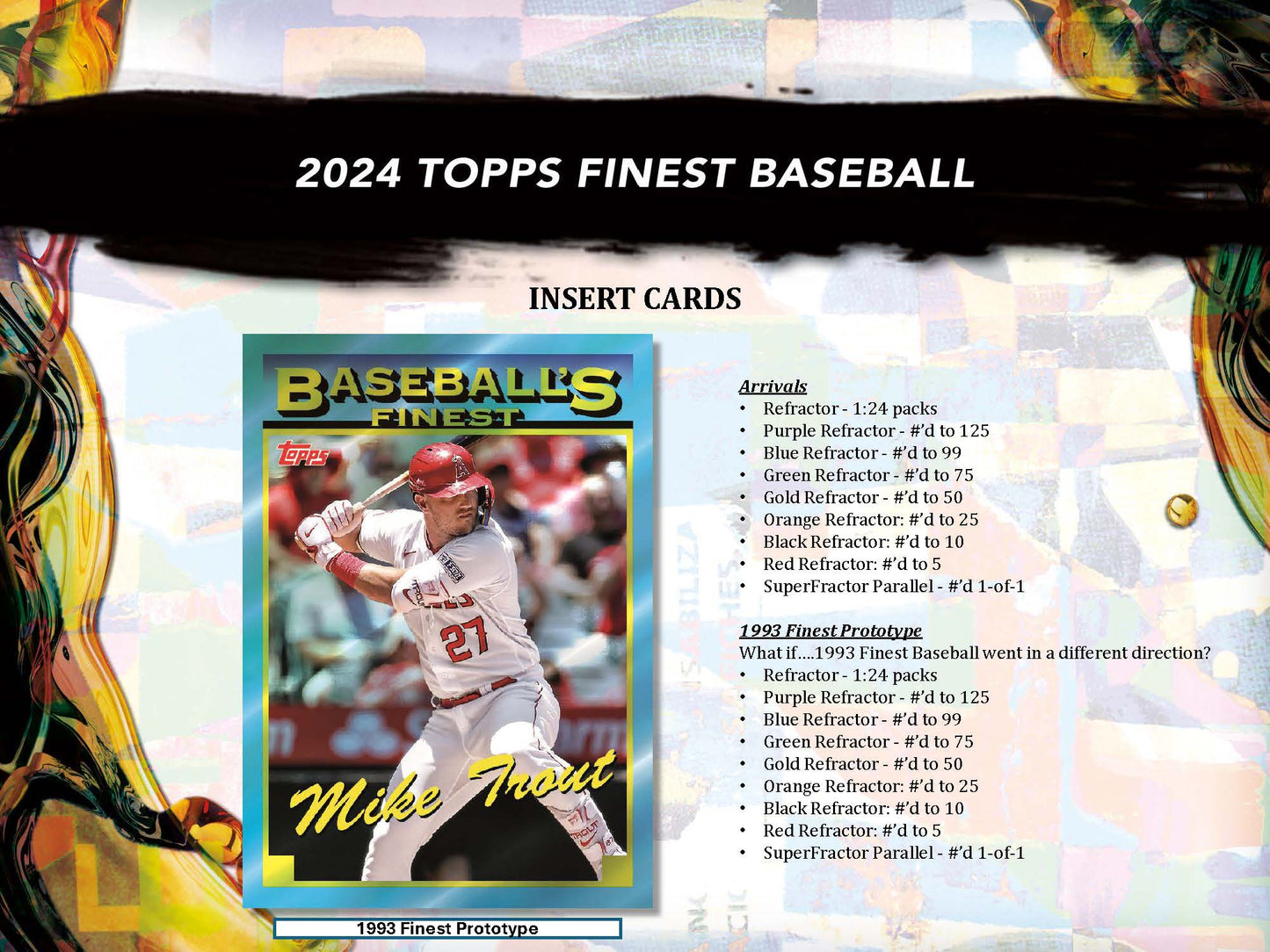 2024 : Topps Finest Baseball Hobby Box