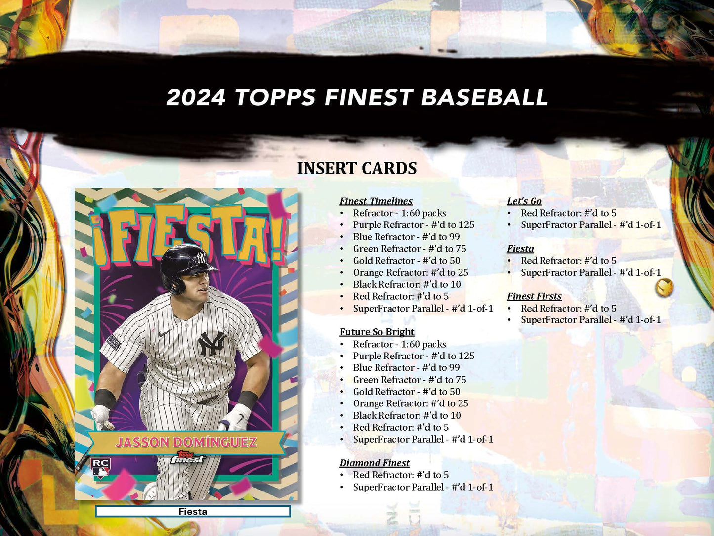 2024 : Topps Finest Baseball Hobby Box