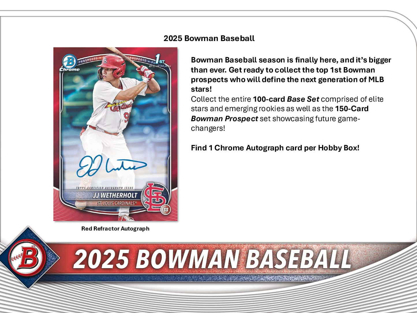 2025 : Bowman Baseball Hobby Box