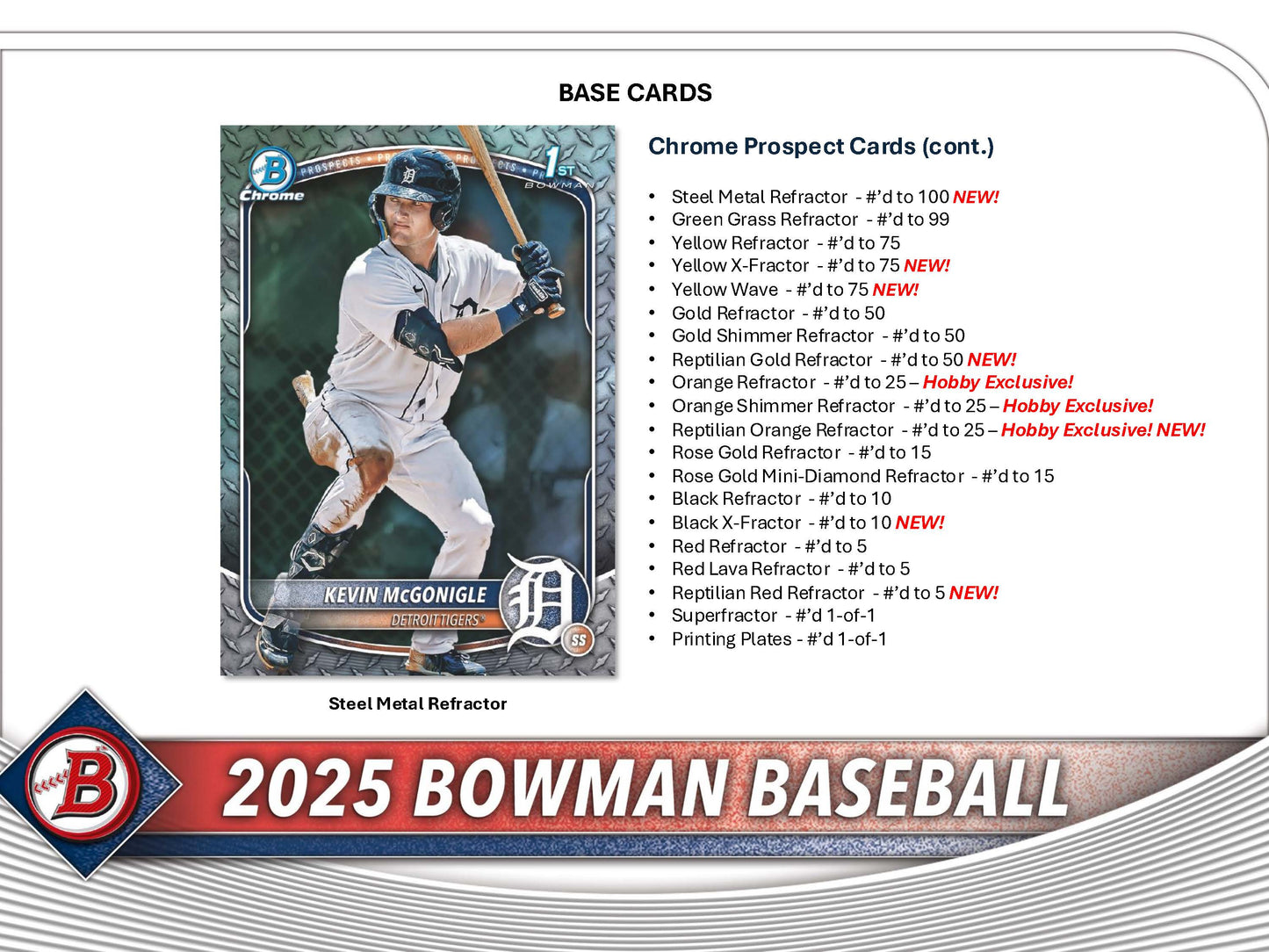 2025 : Bowman Baseball Hobby Box