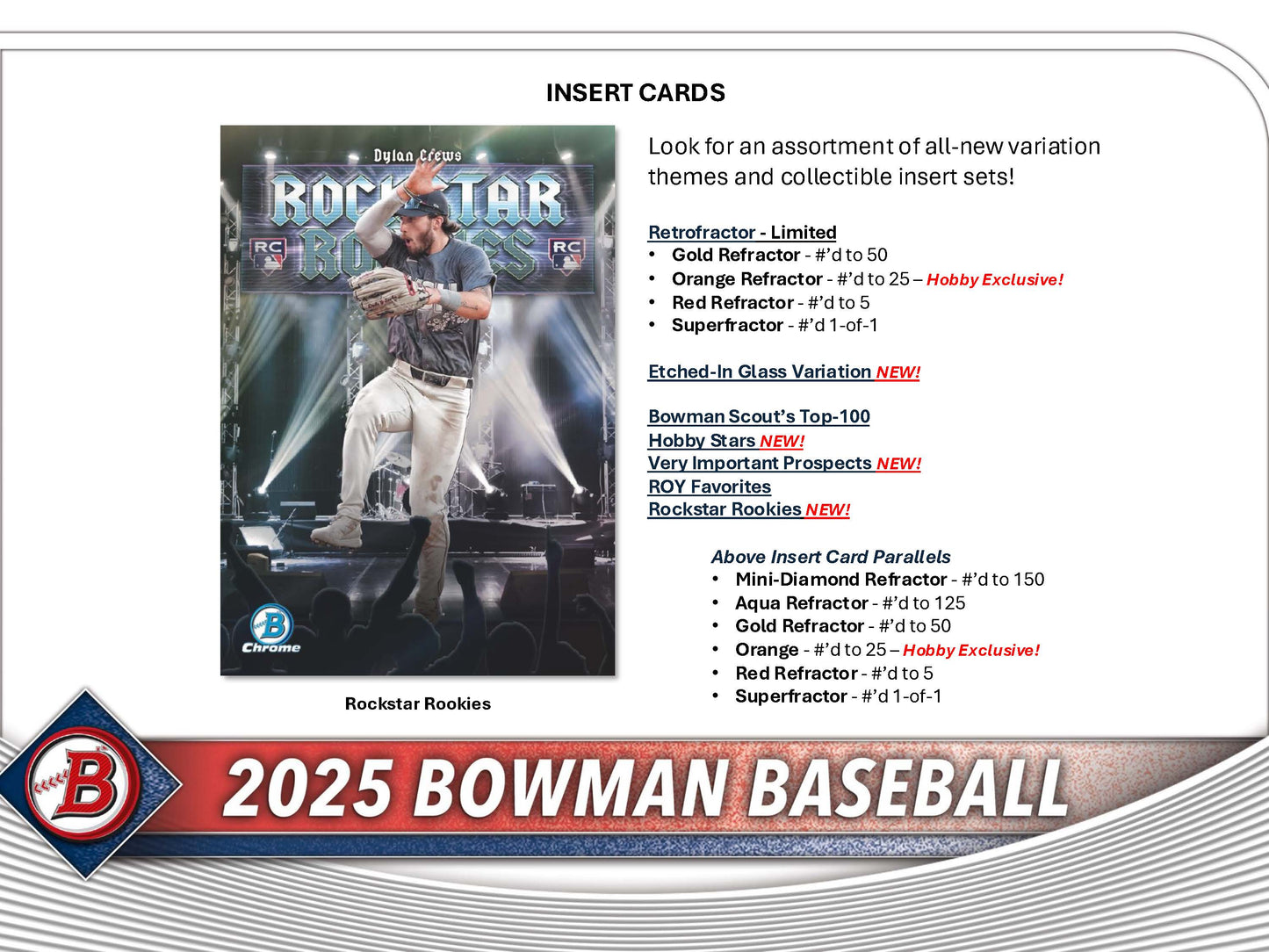 2025 : Bowman Baseball Hobby Box