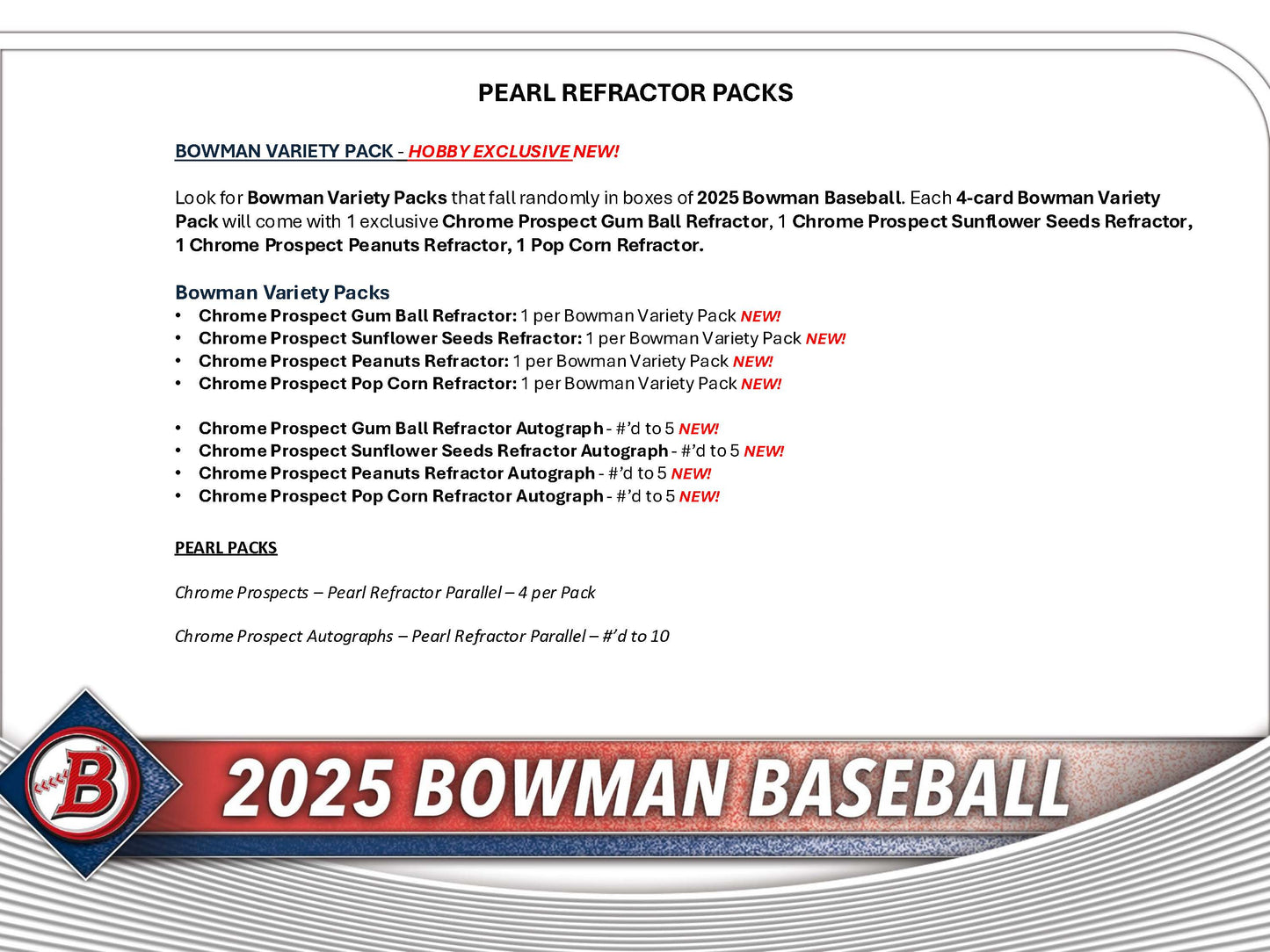 2025 : Bowman Baseball Hobby Box