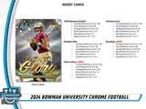 2024 : Bowman University Chrome Football Hobby Box