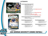 2024 : Bowman University Chrome Football Hobby Box