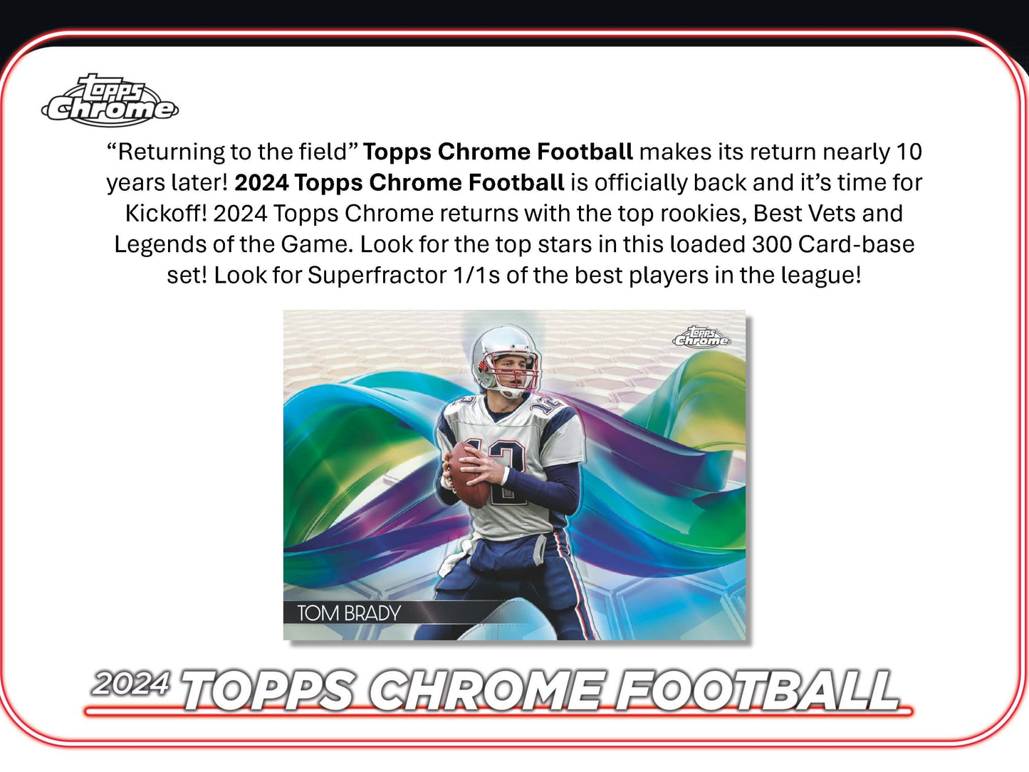 2024 : Topps Chrome Football Hobby Box