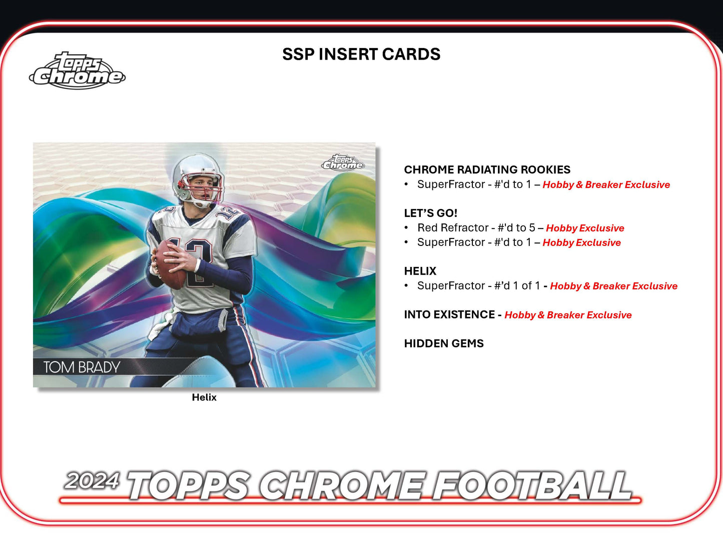 2024 : Topps Chrome Football Hobby Box