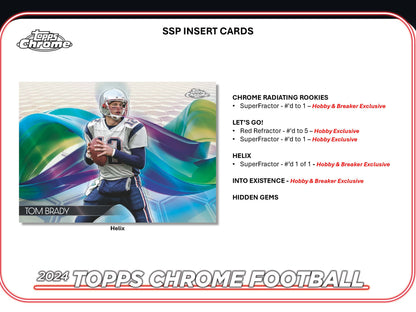 2024 : Topps Chrome Football Hobby Box