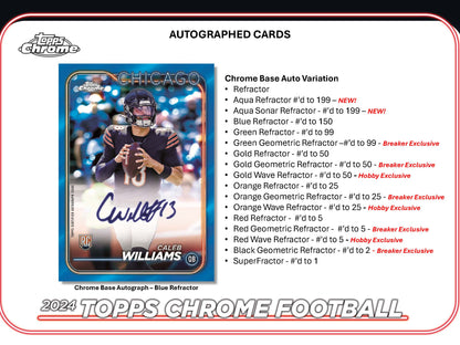 2024 : Topps Chrome Football Hobby Box
