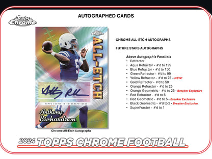 2024 : Topps Chrome Football Hobby Box