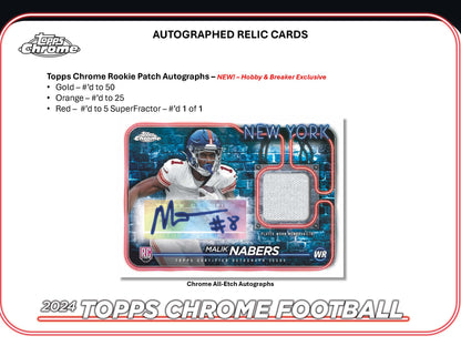 2024 : Topps Chrome Football Hobby Box