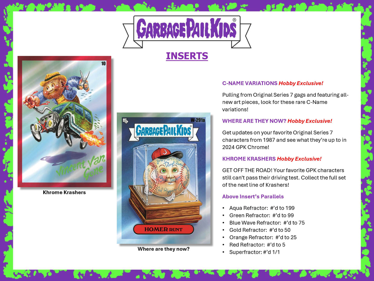 2024 : Topps Garbage Pail Kids Chrome 7 Hobby Box