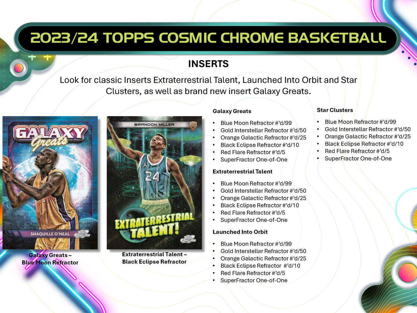 2023-24 : Topps Cosmic Chrome Basketball Hobby Box