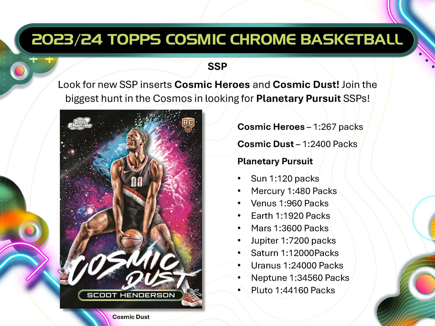 2023-24 : Topps Cosmic Chrome Basketball Hobby Box