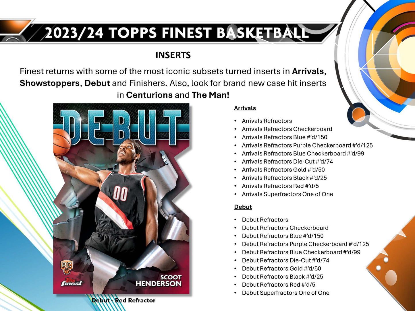 2023-24 : Topps Finest Basketball Breakers Delight Box