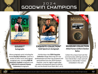 2024 : Upper Deck Goodwin Champions Hobby Box