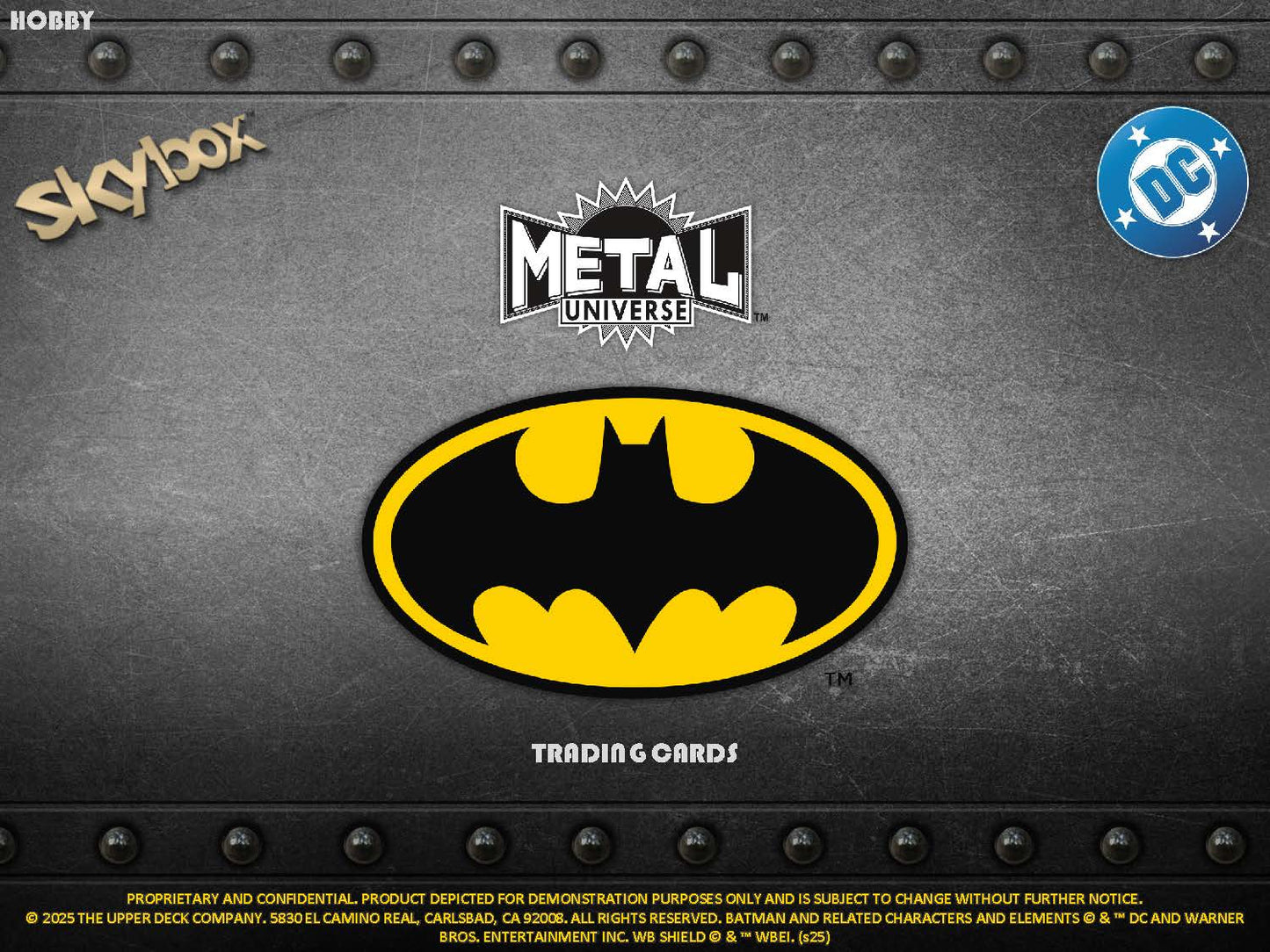 2025 : Upper Deck Skybox Metal Universe Batman Hobby Box