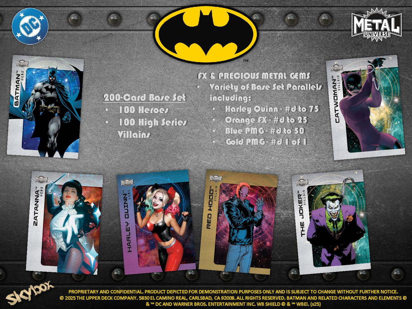 2025 : Upper Deck Skybox Metal Universe Batman Hobby Box