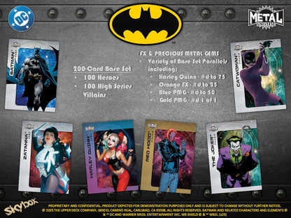 2025 : Upper Deck Skybox Metal Universe Batman Hobby Box