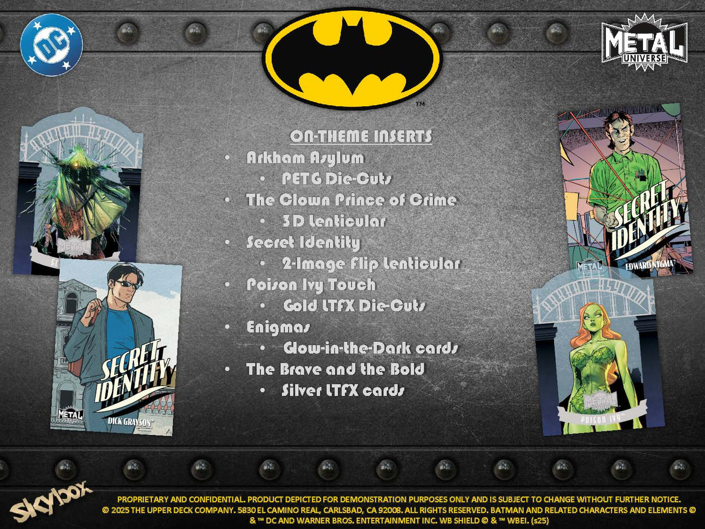 2025 : Upper Deck Skybox Metal Universe Batman Hobby Box